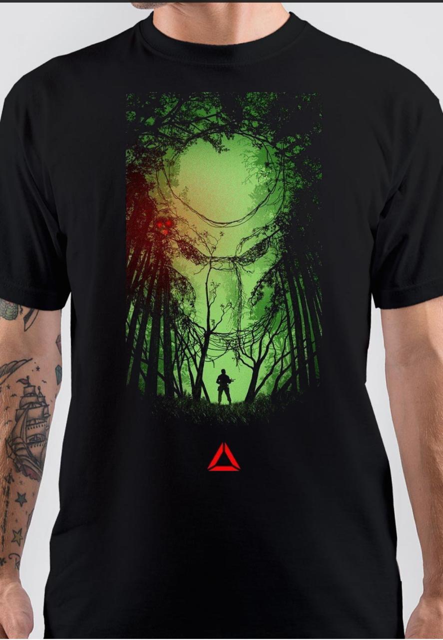 Predator Black T-Shirt Hoodie, Sweatshirt | PureTeeCo.com