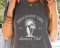 Pregnant Girl Summer Shirt, Beach Pregnancy Announcement tee, Pregnancy Reveal Tee, Baby Shower Gift, Mom Shirt, New Mom...