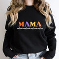 Premium  Customized Mama Sweatshirt, Colorful Mom Themed Shirt For Women, Trendy Mommy Hoodie, Preppy Mother's Day...