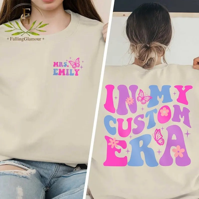 Premium  In My Era Custom Shirt, Personalized Era Sweatshirt, Gift For Fan Girl T Shirt, Custom Eras Hoodie, Cute Retro...