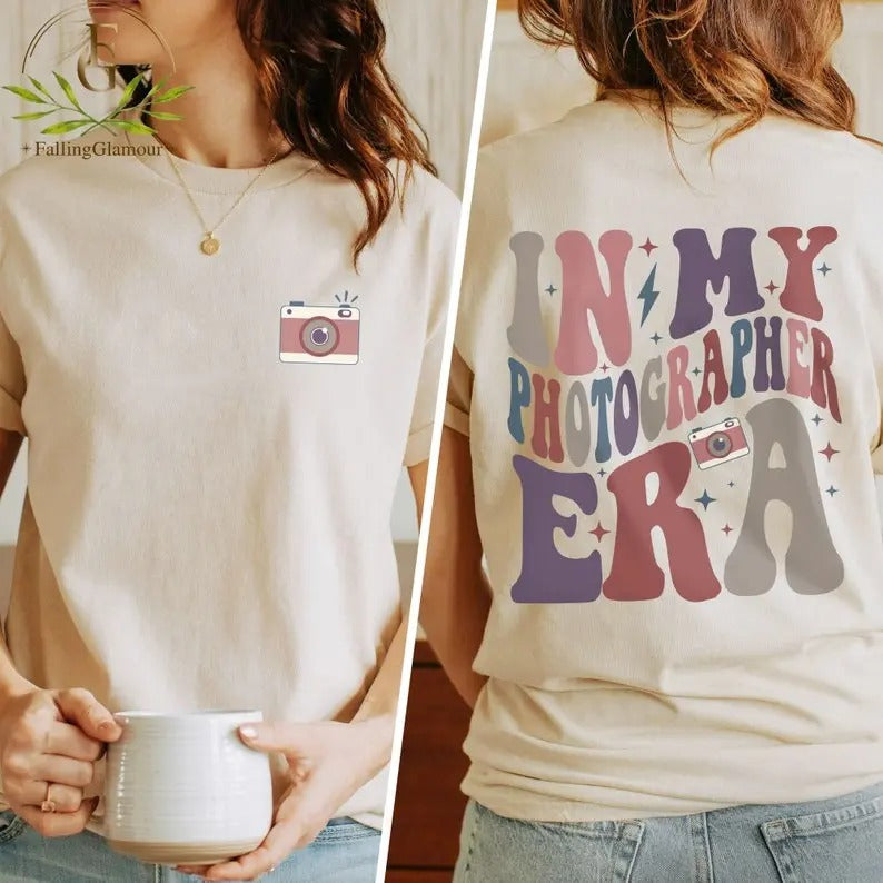 Premium  In My Photographer Era Shirt Hoodie, Sweatshirt | PureTeeCo.com