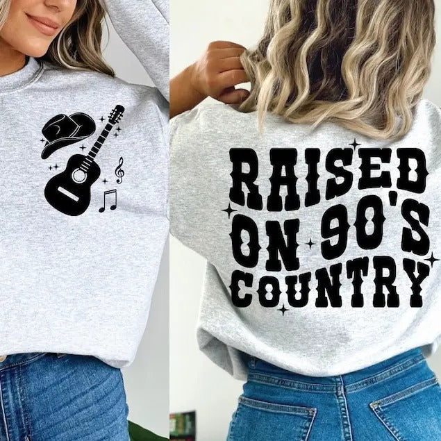 Premium  Raised on 90s country , 90s country, nashville bachelorette country music sweatshirt T-Shirts, Hoodie