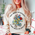 Premium  What Makes You Different Is What Makes You Beautiful , Autism Png, Autism Awareness, Autism Puzzle sweatshirt...