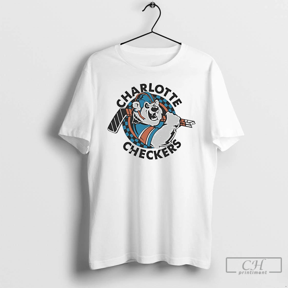 Premium 1993 Charlotte Checkers Logo T-Shirts, Hoodie, Sweatshirt | PureTeeCo.com