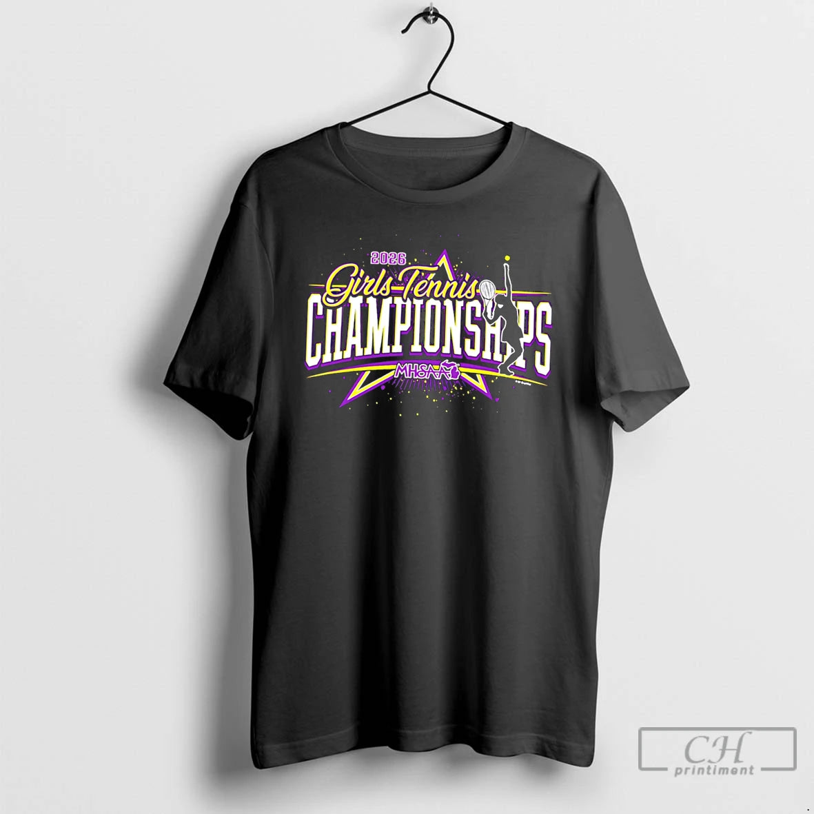 Premium 2026 Mhsaa Girls Tennis Championships Logo Tee