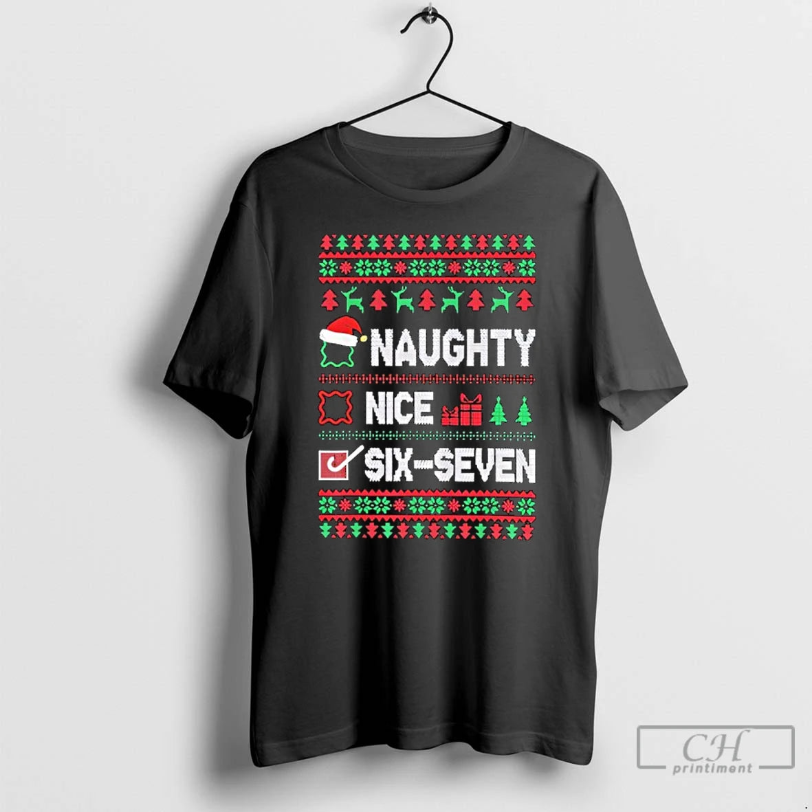 Premium 6 7 Meme Nice Naughty 67 Ugly Christmas T-Shirts, Hoodie, Sweatshirt | PureTeeCo.com