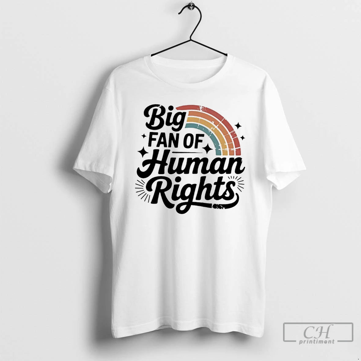 Premium Aesthetic Big Fan Of Human Rights T-Shirts, Hoodie, Sweatshirt | PureTeeCo.com