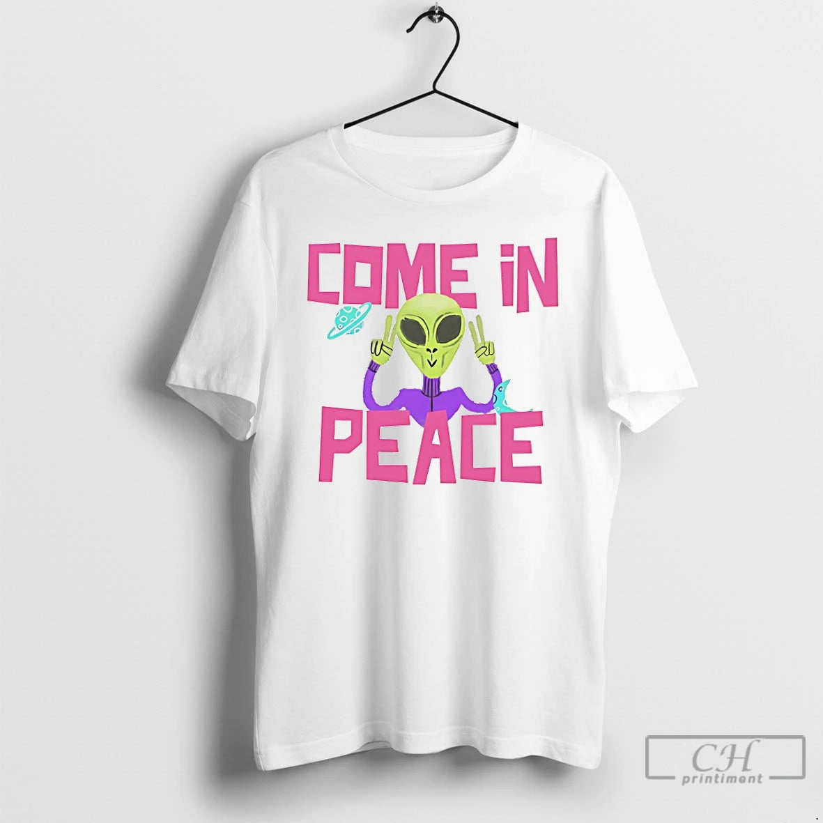 Premium Alien Come In Peace T-Shirts, Hoodie, Sweatshirt | PureTeeCo.com