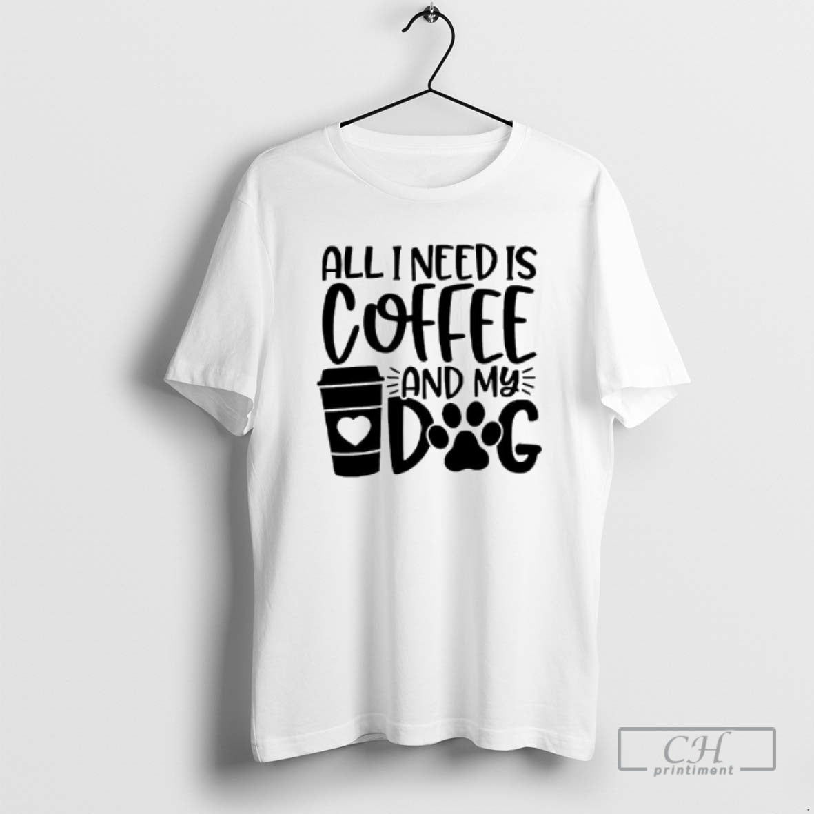 Premium All I Need Is Coffee And My Dog Shirt Sweater Hoodie, Sweatshirt | PureTeeCo.com