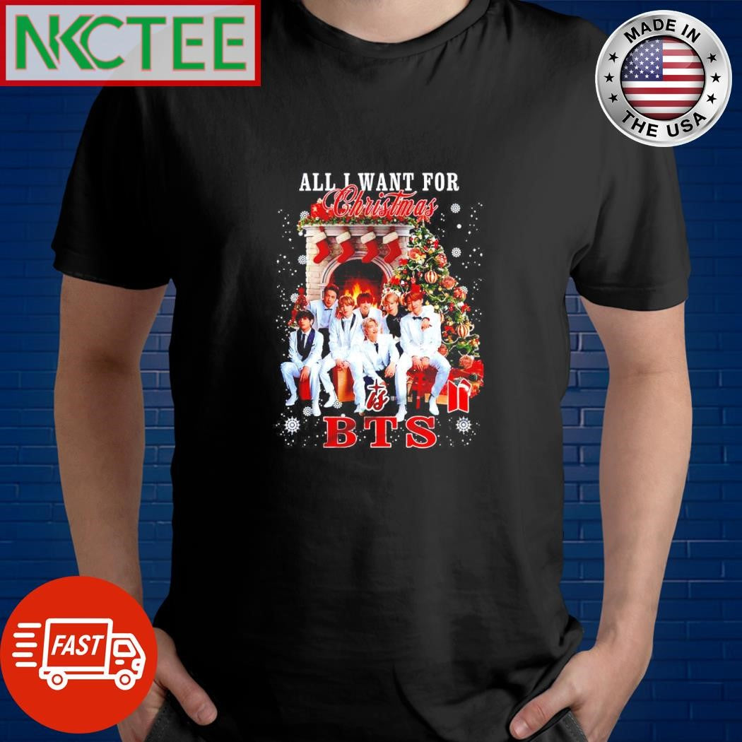Premium All I want for Christmas is BTS snow shirt