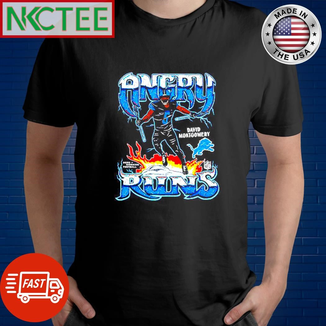 Premium Angry Runs 2024 Detroit Lions David Montgomery shirt