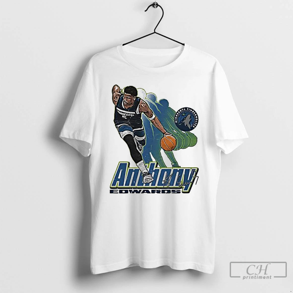 Premium Anthony Edwards Minnesota Timberwolves Signature 5 Retro Vibe Graphic T-Shirts, Hoodie, Sweatshirt | PureTeeCo.com