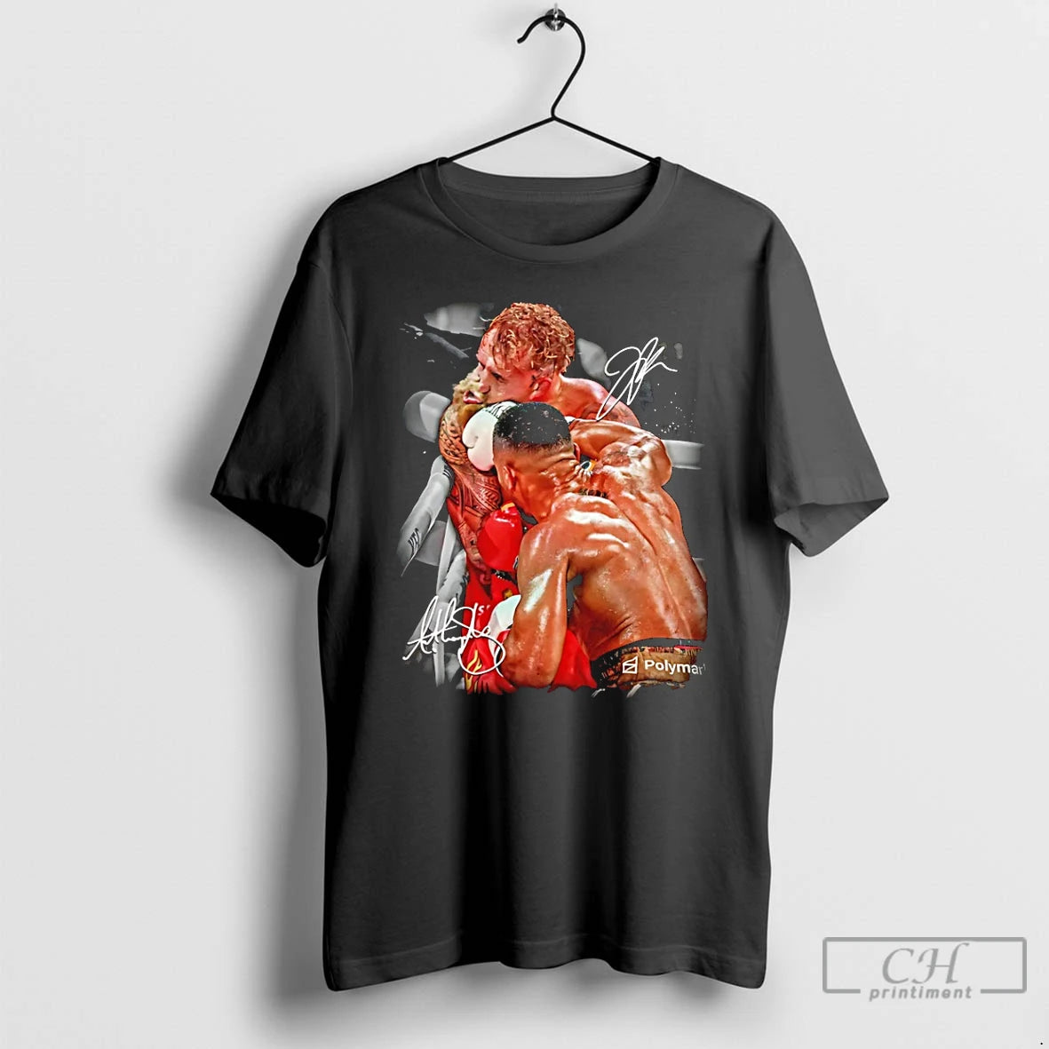 Premium Anthony Joshua Vs Jake Paul Ko Signatures T-Shirts, Hoodie, Sweatshirt | PureTeeCo.com