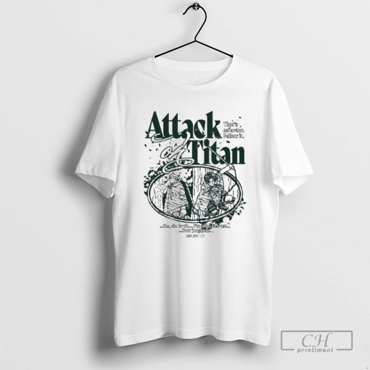 Premium Attack On Titan Thats An Order Follow It Your Judgment Shirt Sweater Hoodie, Sweatshirt | PureTeeCo.com