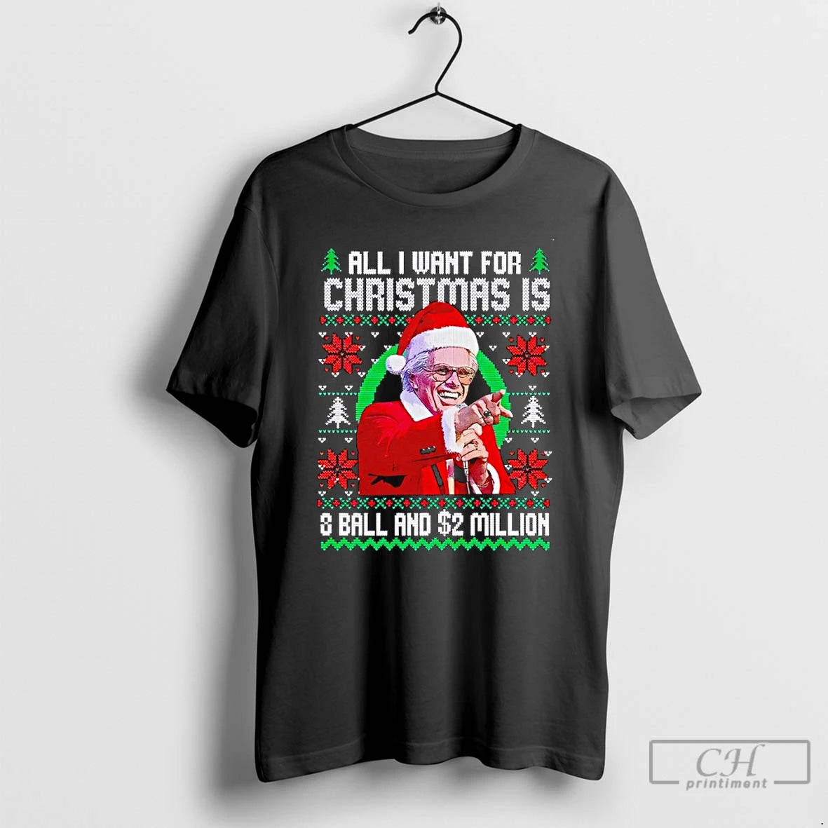 Premium Baby Billy All I Want For Christmas Is 8 Ball And 2 Million T-Shirts, Hoodie, Sweatshirt | PureTeeCo.com