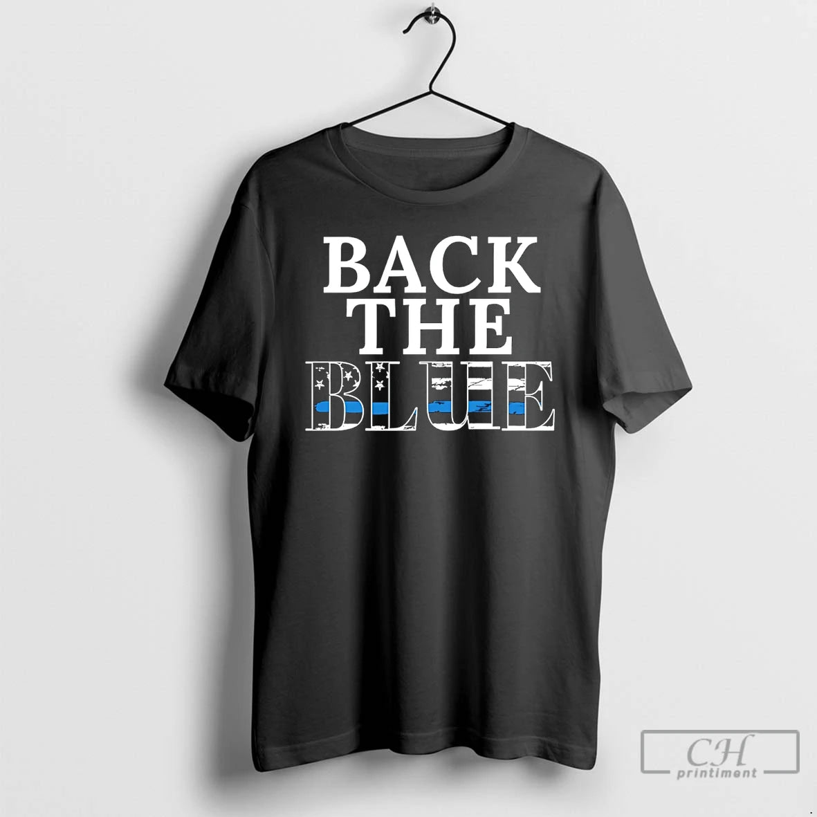 Premium Back The Blue Usa Flag T-Shirts, Hoodie, Sweatshirt | PureTeeCo.com