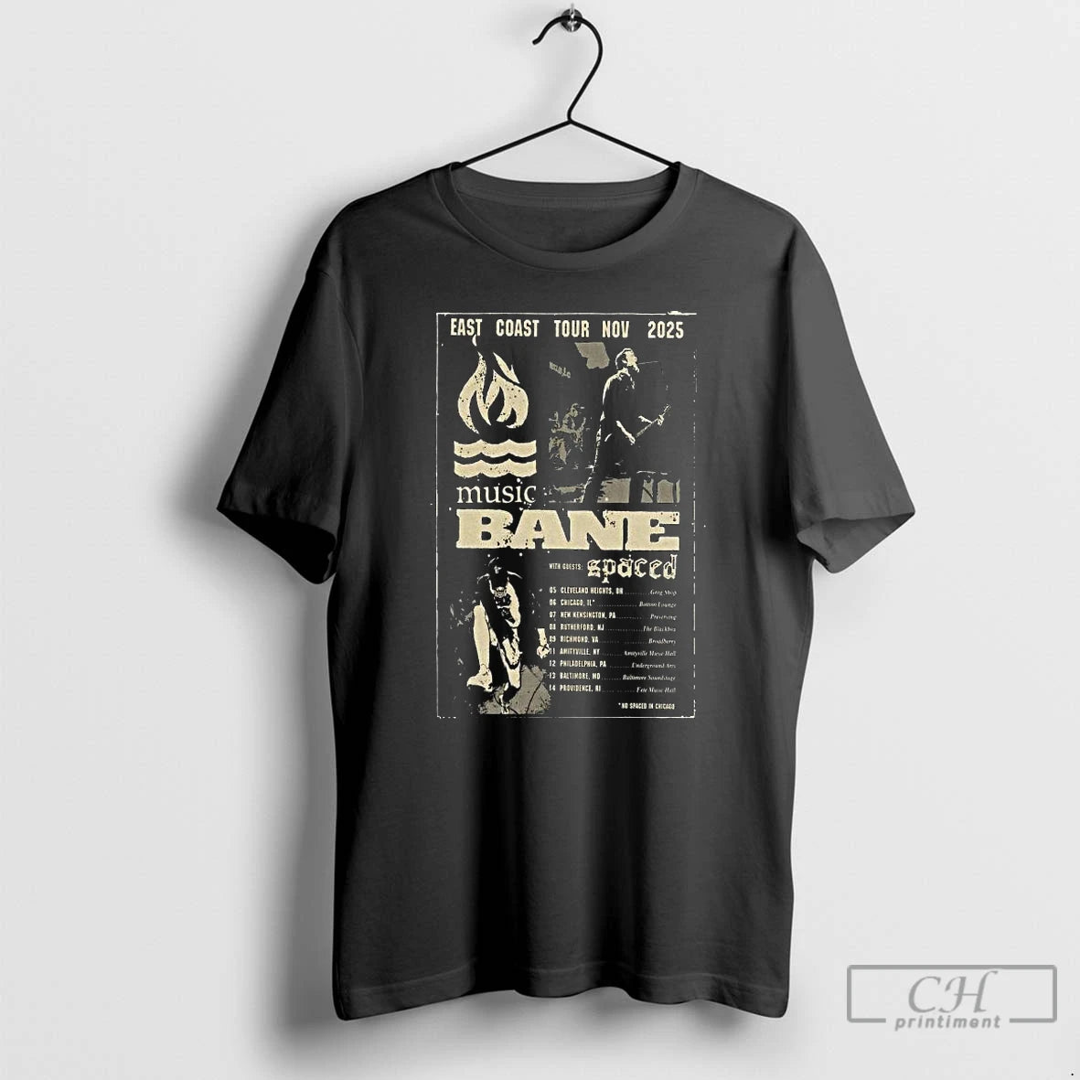 Premium Bane Music Fall Tour 2025 Long Sleve T Shirts