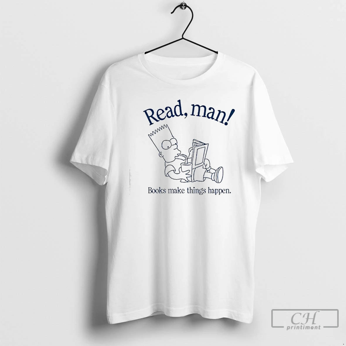 Premium Bartman Read Man Books Make Things Happen T-Shirts, Hoodie, Sweatshirt | PureTeeCo.com
