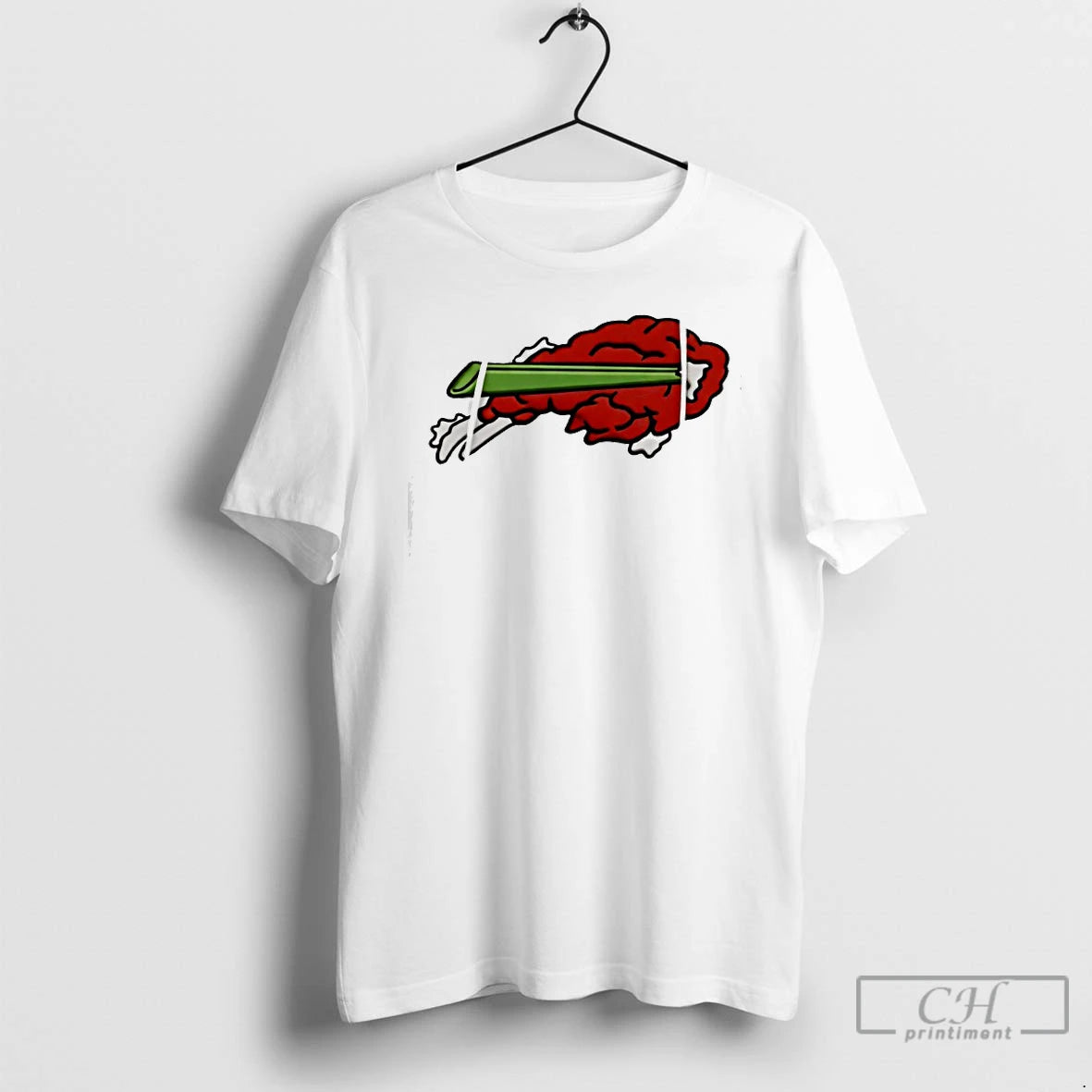 Premium Bills Football Fried Wings Print Waffle T-Shirts, Hoodie, Sweatshirt | PureTeeCo.com