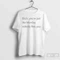 Premium Bitch Youre Just Like Monday Nobody Likes You T-Shirts, Hoodie, Sweatshirt | PureTeeCo.com