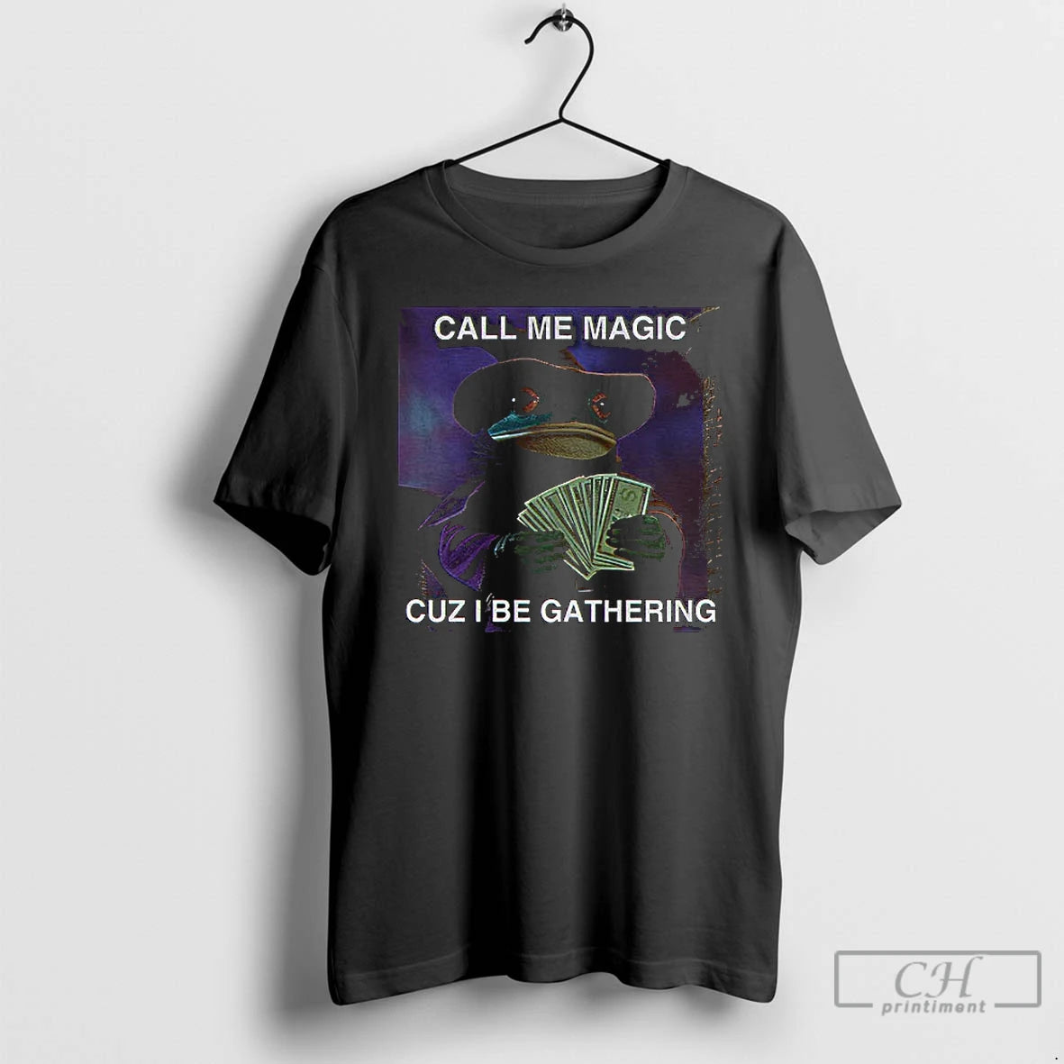 Premium Call Me Magic Cuz I Be Gathering The Frog Mage T-Shirts, Hoodie, Sweatshirt | PureTeeCo.com