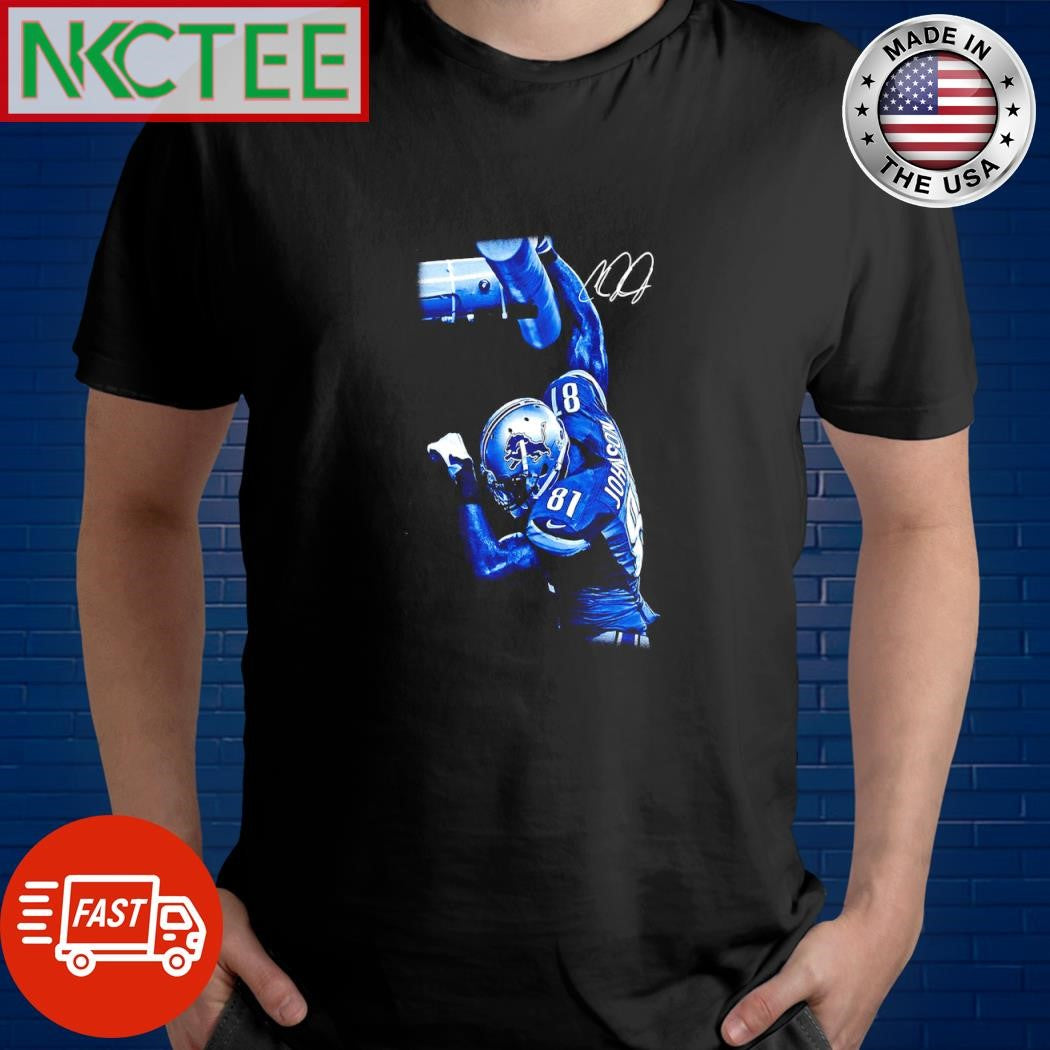 Premium Calvin Johnson Detroit Lions 81 signature shirt