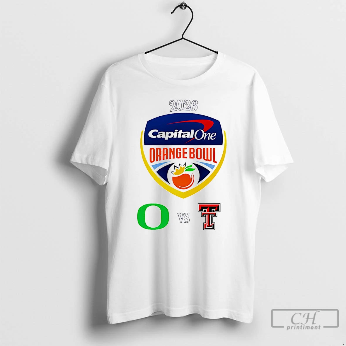 Premium Capital One Orange Bowl 2026 Oregon Vs Texas Tech T-Shirts, Hoodie, Sweatshirt | PureTeeCo.com