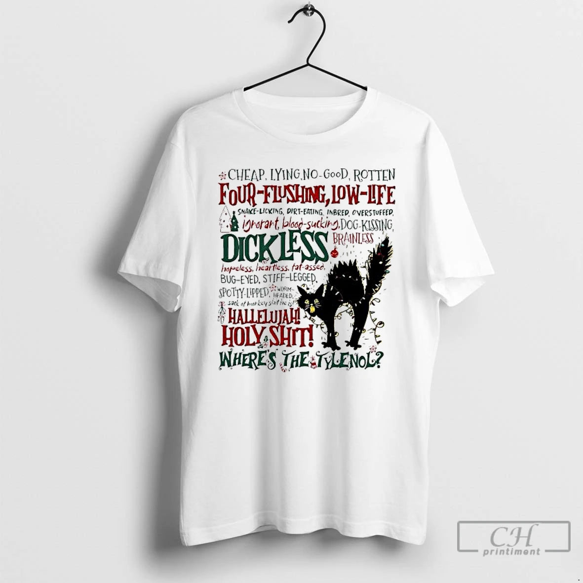 Premium Cat Hallelujah Holy Shit Wheres The Tylenol T-Shirts, Hoodie, Sweatshirt | PureTeeCo.com