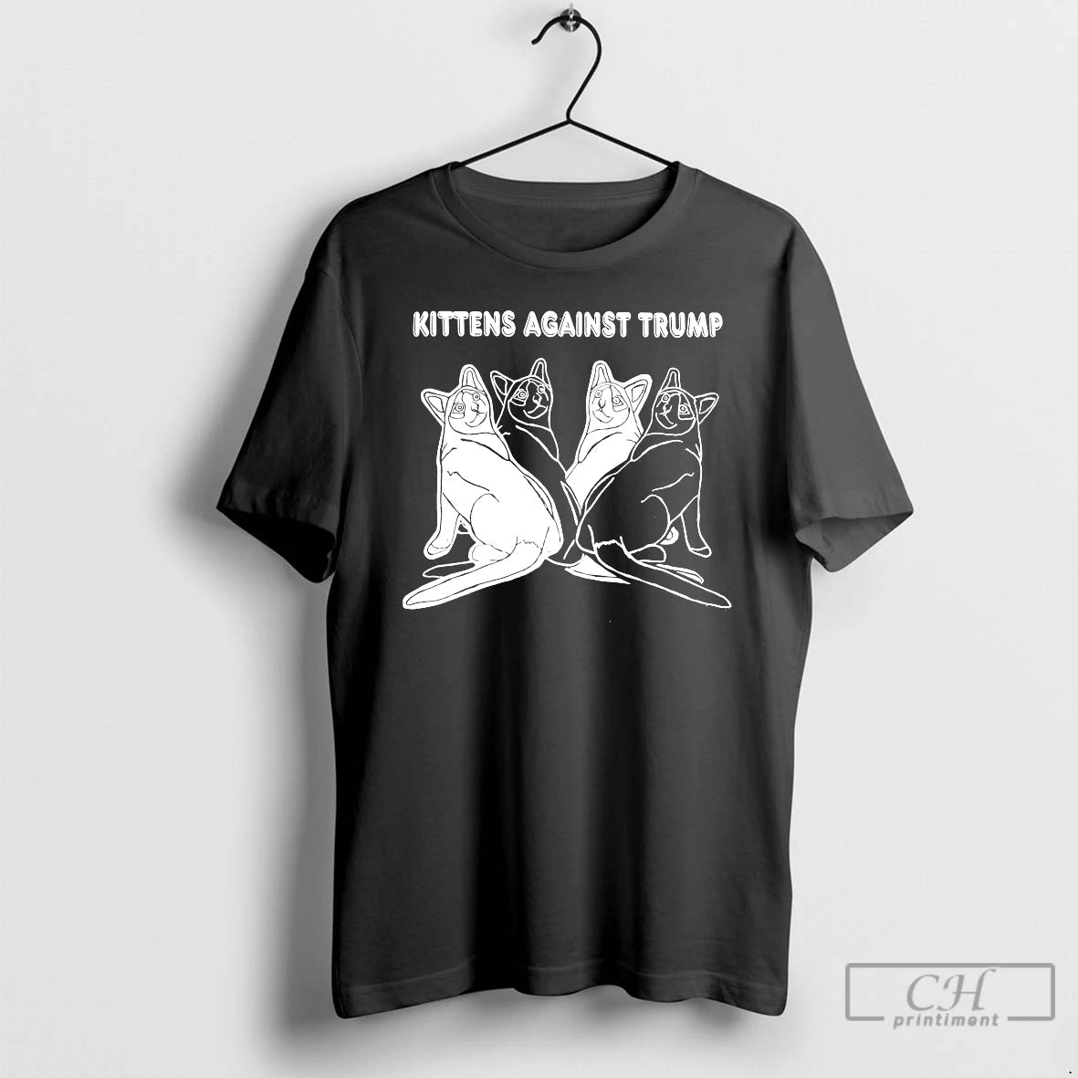 Premium Cat Kittens Against Trump T-Shirts, Hoodie, Sweatshirt | PureTeeCo.com