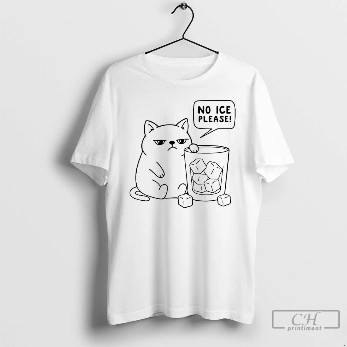 Premium Cat No Ice Please T-Shirts, Hoodie, Sweatshirt | PureTeeCo.com