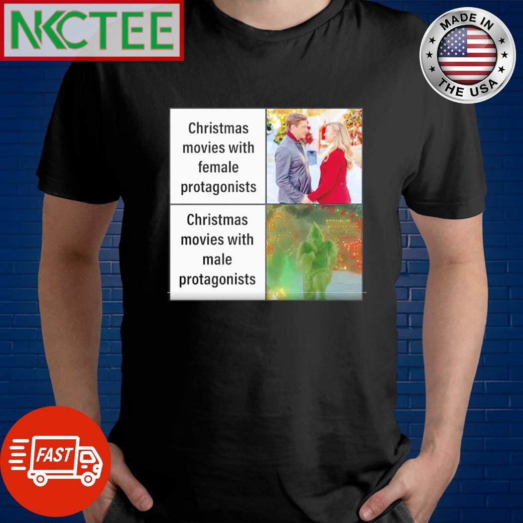 Premium Christmas movies with female protagonists Christmas movies with male protagonists shirt