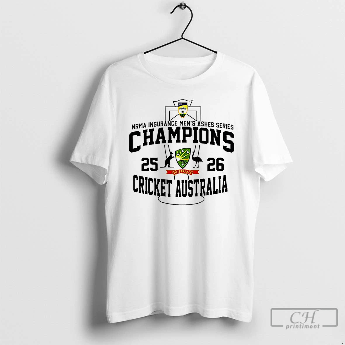 Premium Cricket Australia 2025 Nrma Insurance Mens Ashes Champions Logo T-Shirts, Hoodie, Sweatshirt | PureTeeCo.com