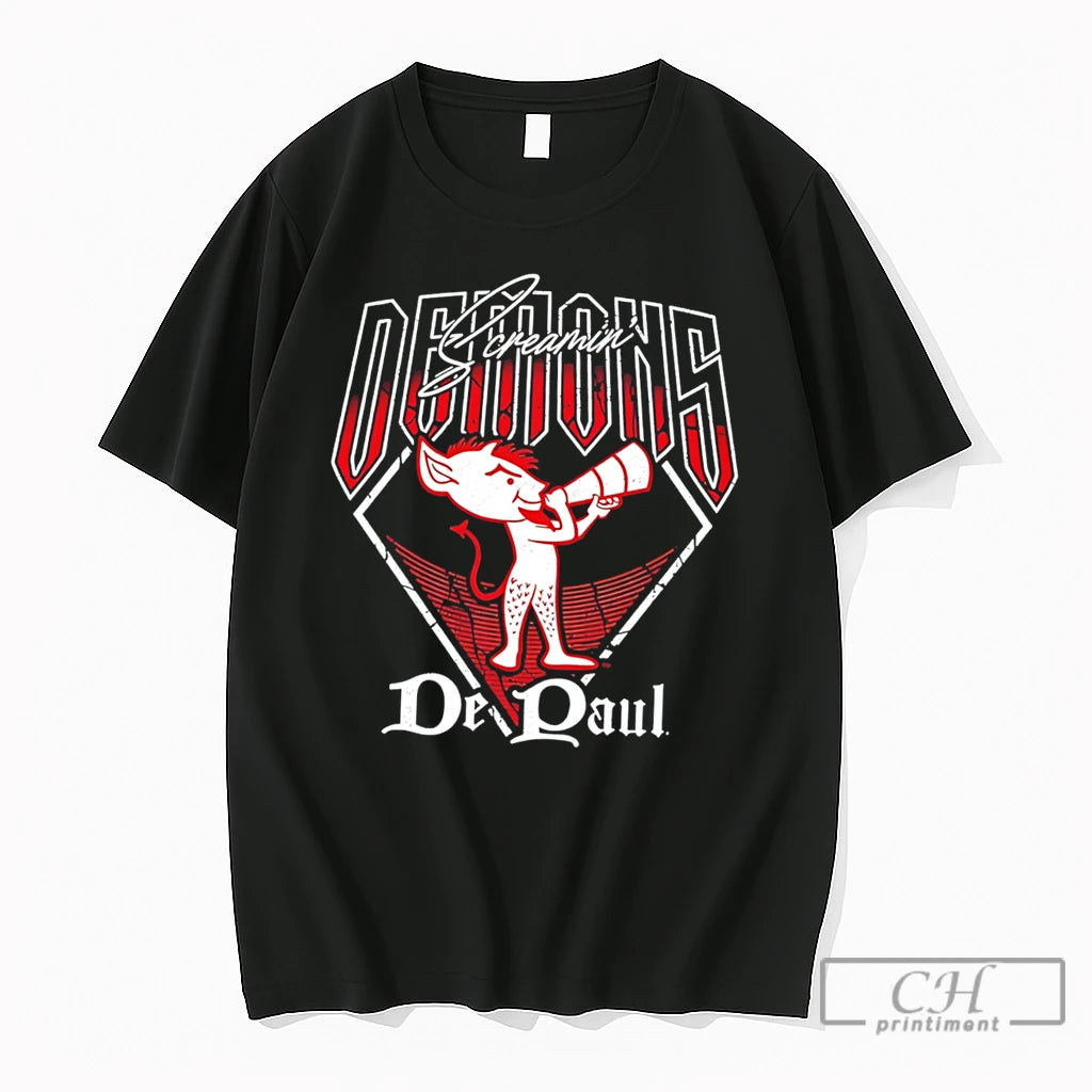 Premium Demons Screamin De Paul Demons Mascot Tee