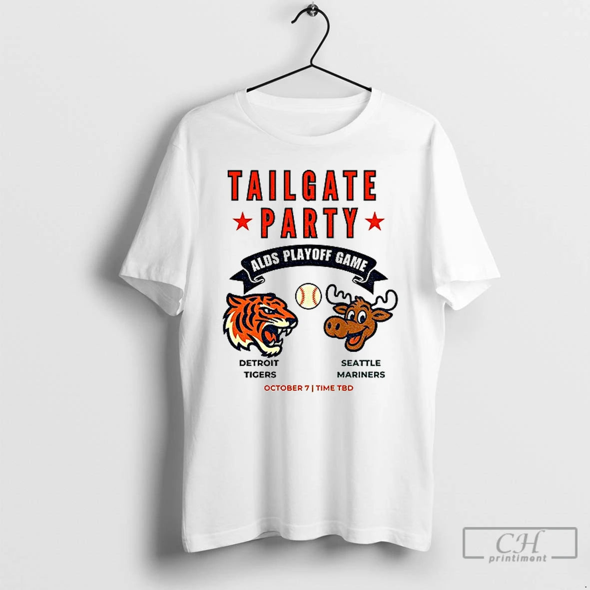 Premium Detroit Tigers Vs Seattle Mariners Alds Tailgate Party Playoff Game Mlb World Series