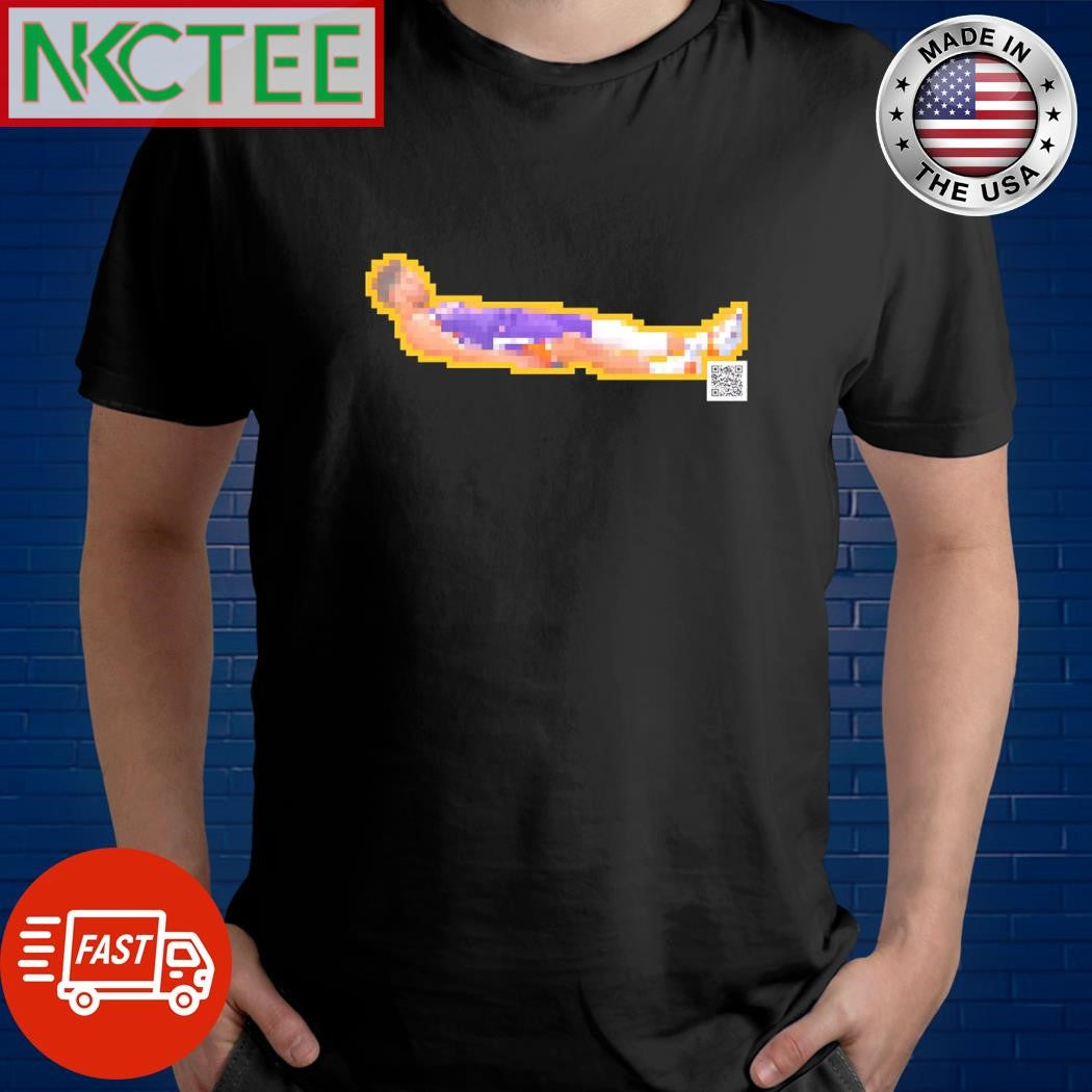 Premium Devin Booker Pixel Phoenix Suns lying on your back shirt