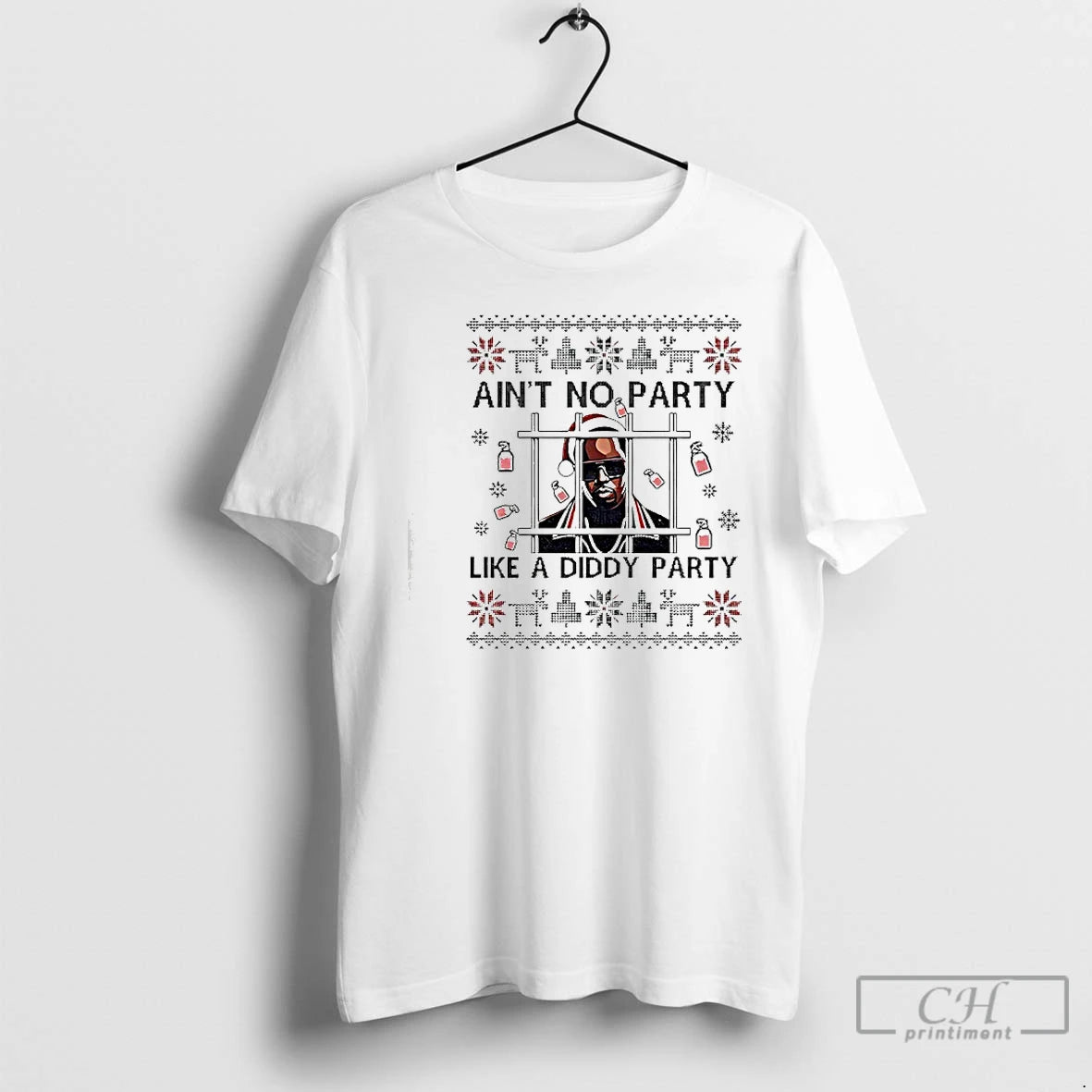 Premium Diddy Aint No Party Like A Diddy Party Merry Christmas T-Shirts, Hoodie, Sweatshirt | PureTeeCo.com