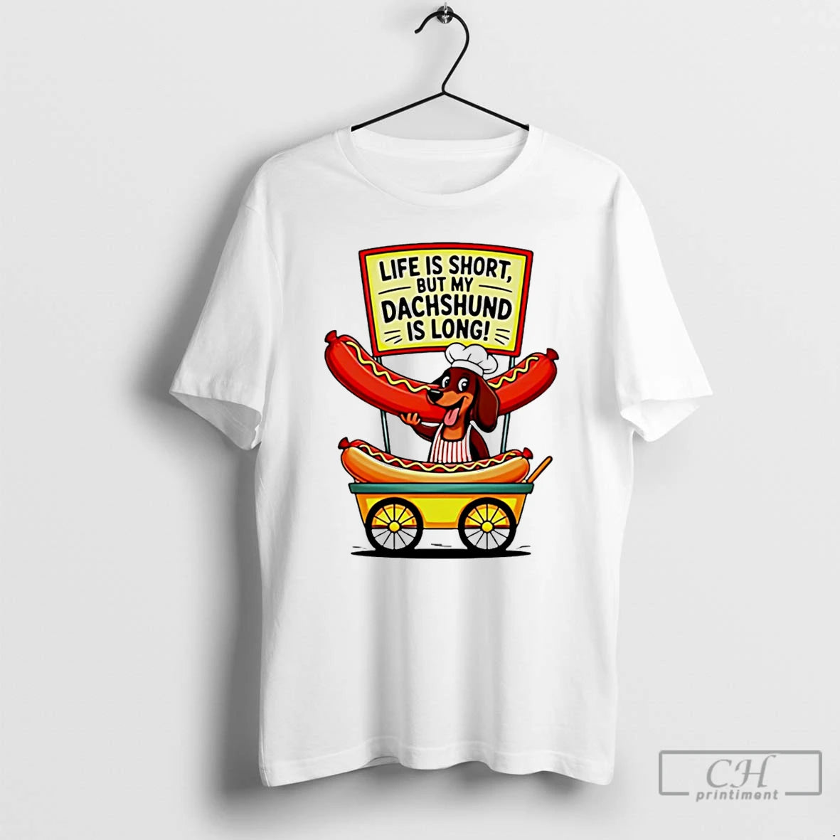 Premium Dog Life Is Short But My Dachshund Is Long T-Shirts, Hoodie, Sweatshirt | PureTeeCo.com