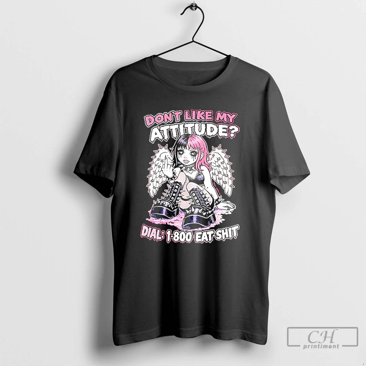 Premium Dont Like My Attitude Dial 1 800 Eat Shit T-Shirts, Hoodie, Sweatshirt | PureTeeCo.com