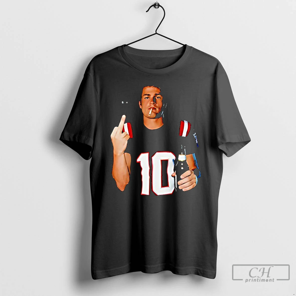 Premium Drake Maye Middle Finger T-Shirts, Hoodie, Sweatshirt | PureTeeCo.com