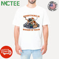 Premium Everything is Bigger In Texas Longhorns Vs Michigan Wolverines mascot stadium shirt