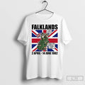 Premium Falklands 2 April 14 June 1982 Veterans United Kingdom Flag T-Shirts, Hoodie, Sweatshirt | PureTeeCo.com