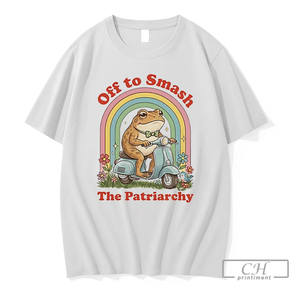 Premium Feminist Frog Off To Smash Patriarchy Lgbt
