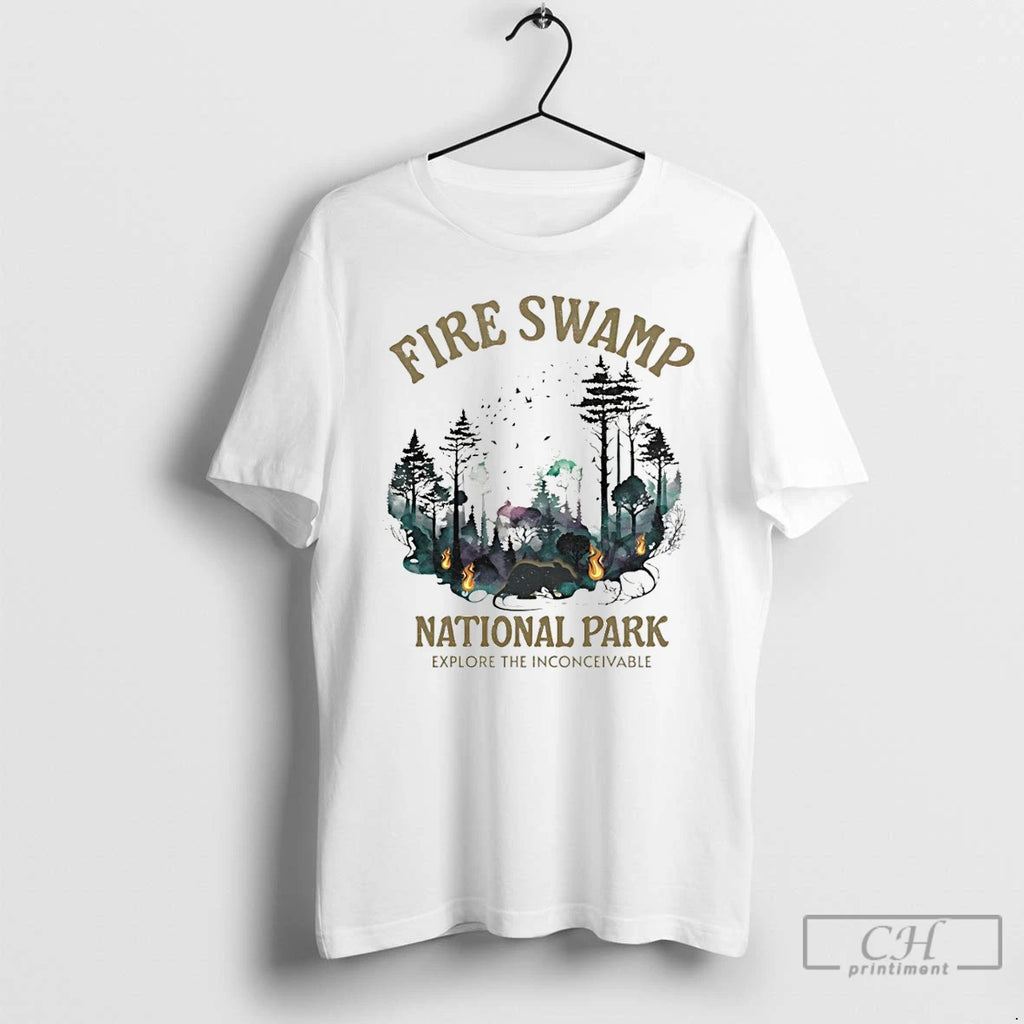 Premium Fire Swamp National Park Explore The Inconceivable Vintage T-Shirts, Hoodie, Sweatshirt | PureTeeCo.com