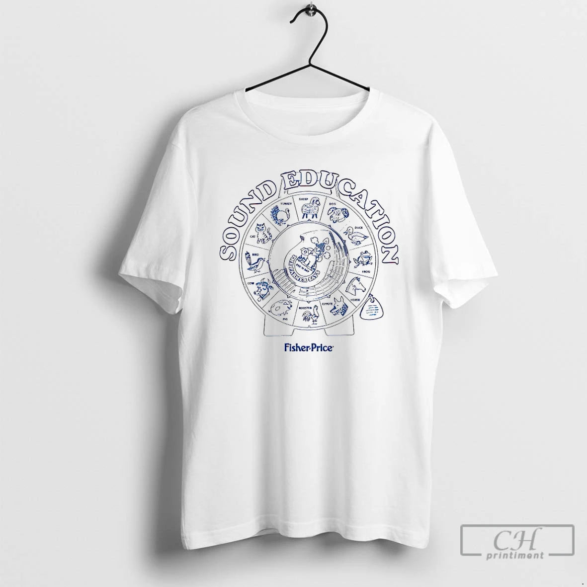Premium Fisher Price Sound Education See N Say T-Shirts, Hoodie, Sweatshirt | PureTeeCo.com