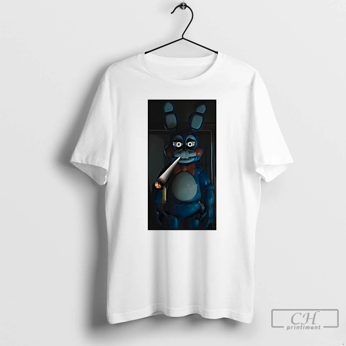 Premium Five Nights At Freddy Toy Bonnie Smoking T-Shirts, Hoodie, Sweatshirt | PureTeeCo.com