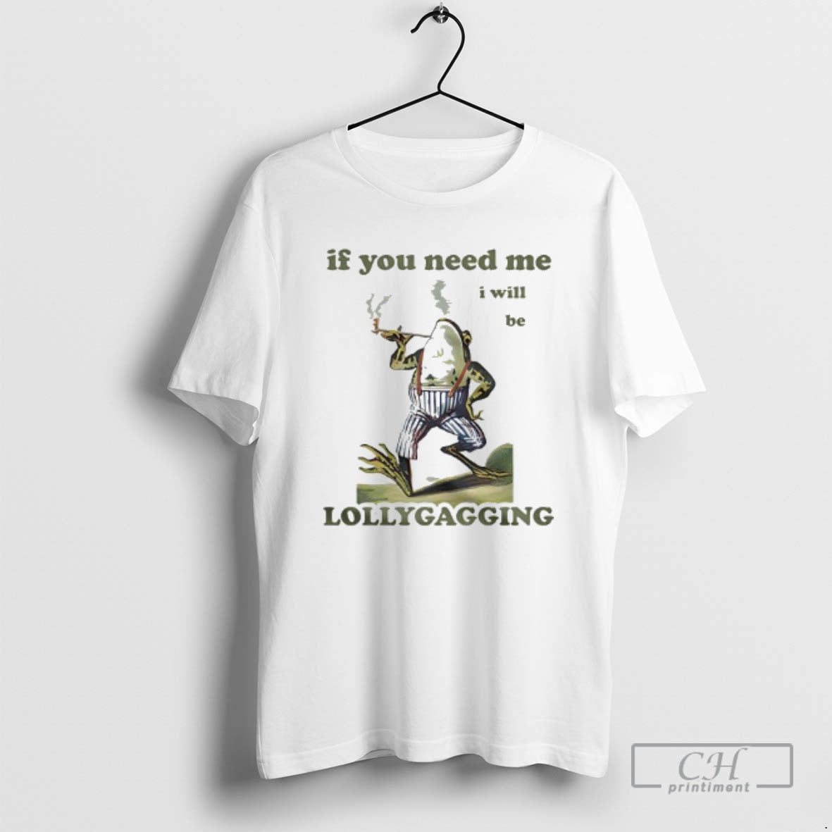 Premium Frog If You Need Me I Will Be Lollygagging Shirt Sweater Hoodie, Sweatshirt | PureTeeCo.com