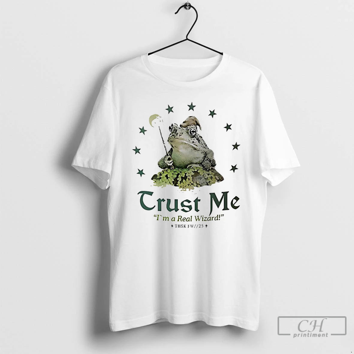 Premium Frog Trust Me Im A Real Wizard T-Shirts, Hoodie, Sweatshirt | PureTeeCo.com