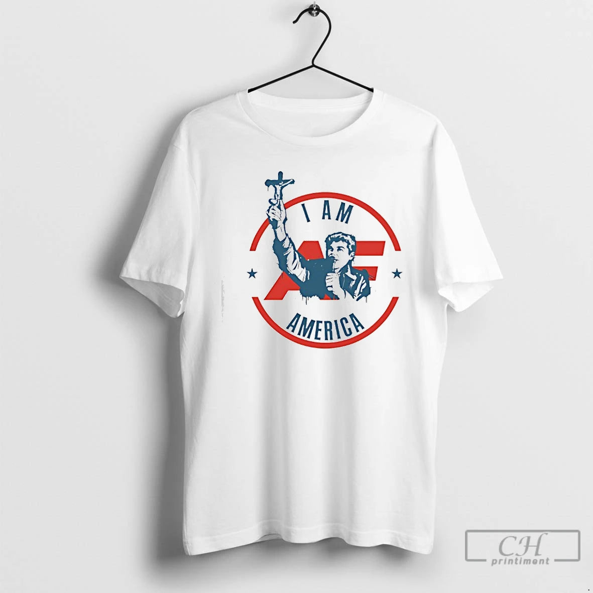 Premium Fuentes I Am America First Crucifix T-Shirts, Hoodie, Sweatshirt | PureTeeCo.com