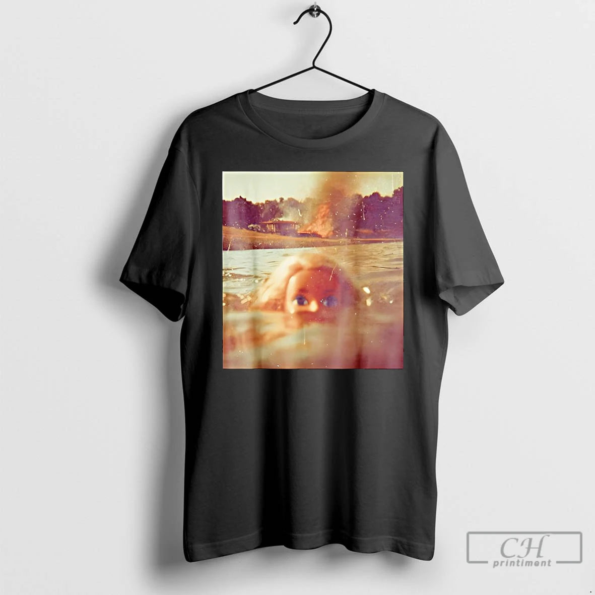 Premium Funny Doll Face Swimming Meme T-Shirts, Hoodie, Sweatshirt | PureTeeCo.com