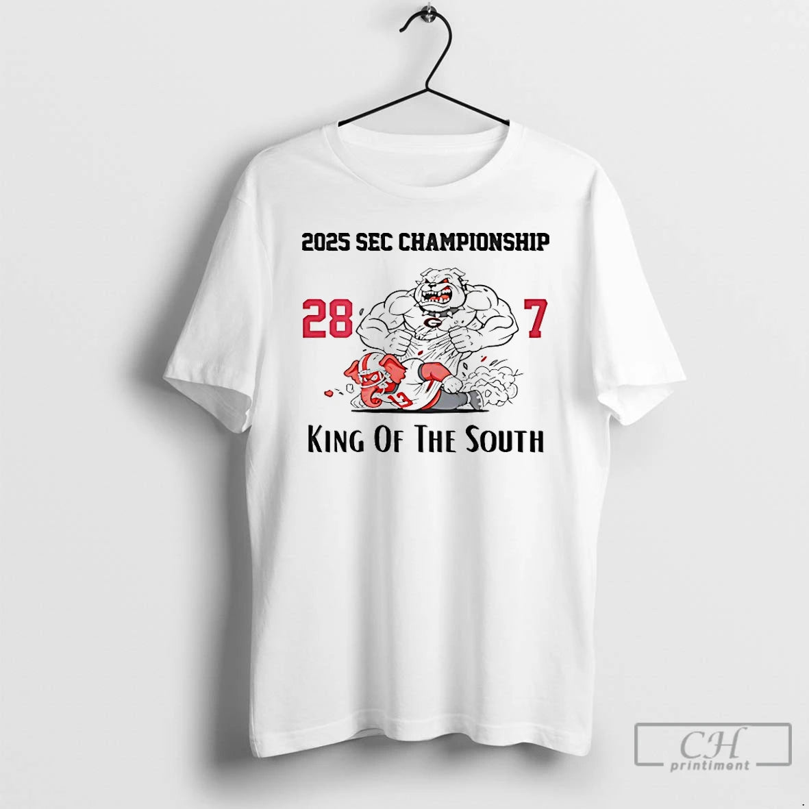 Premium Georgia Bulldogs 2025 Sec Championship King Of The South T-Shirts, Hoodie, Sweatshirt | PureTeeCo.com